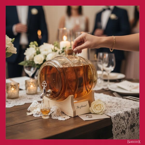 GLASFAT 5L HONNINGSFAT TIL GAVE BRYLLUP BRYLLUPSDEKORATION