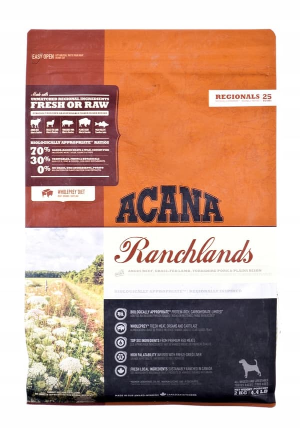 ACANA Torrfoder för hundar Ranchlands Hund 2kg