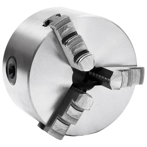 vidaXL Självcentrerande svarvchuck, 3 käftar, 100 mm, stål