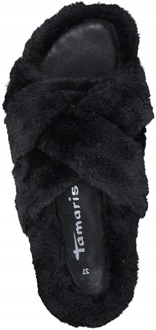 Tamaris dame slip-on hjemmesko sort 40 Ż7B