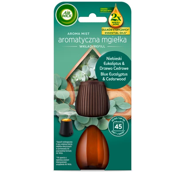 Air Wick Aromatisk sprayrefill blå eukalyptus och cederträ