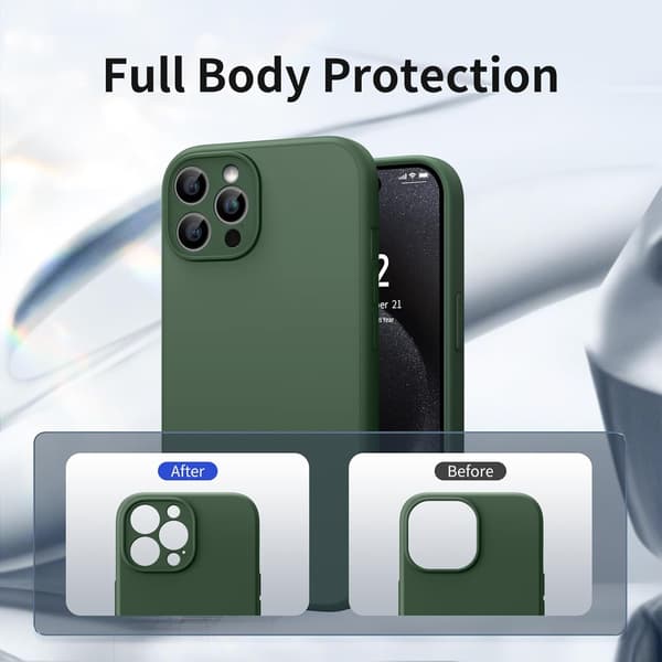 COVER TIL APPLE IPHONE 15 PRO MAX GRØN BAGSIDER A3106