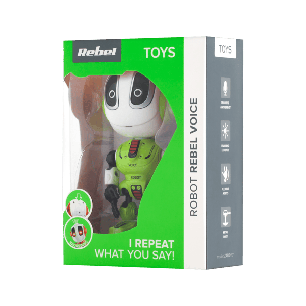 Robotstemme blå taler gentager lys Rebel