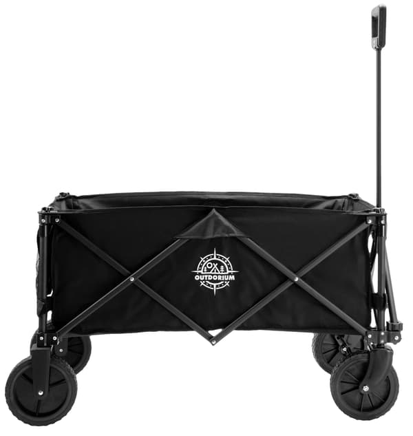 Kokoontaitettava rantakärry WAGEN musta