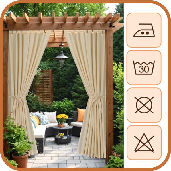Terrassehavegardiner R 155x220 ecru