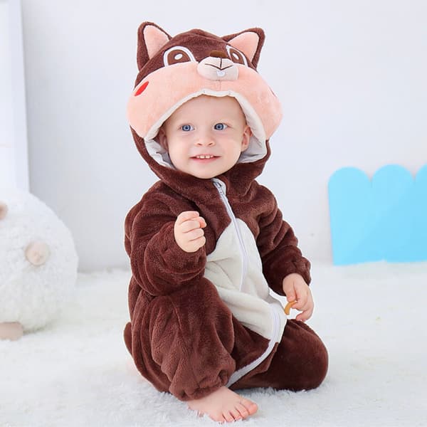 Pyjamasdräkt Ekorre Baby 90: 75-85 cm