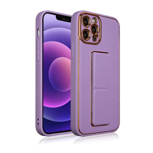 Nyt Kickstand-cover til iPhone 13 Pro Max med stativ, lilla