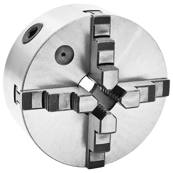 vidaXL Självcentrerande svarvchuck, 4 käftar, 160 mm, stål