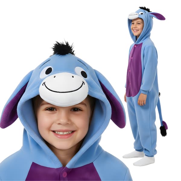 Kigurumi-pyjamas til børn, Eeyore-kostume, 125-135 cm
