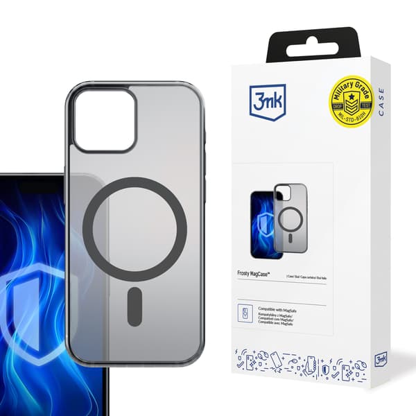 Apple iPhone 14 Plus - 3mk Frosty MagCase musta