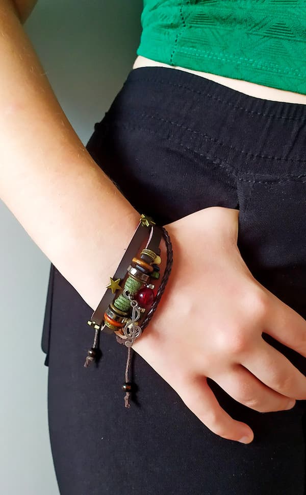 Herre-armbånd med diskantnøgle