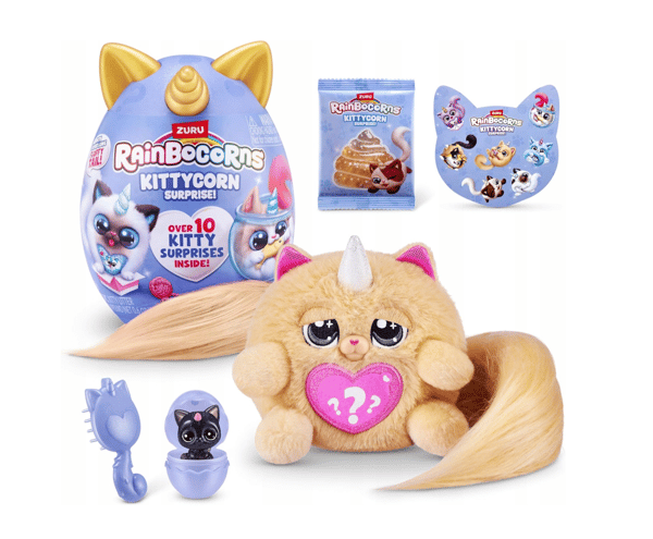 ZURU 92104 Rainbocorns Kittycorn Överraskning BRUN