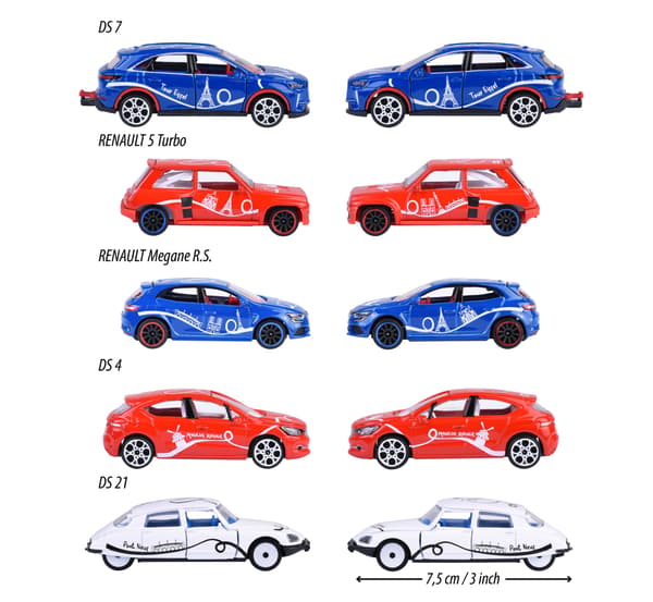 MAJORETTE FRENCH TOUCH 5-PACK 1:64 212055012
