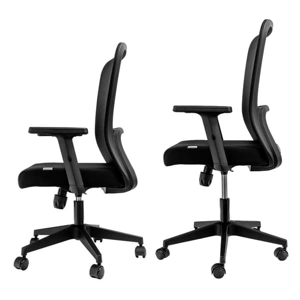 Furvero Norma BP/A2D/L1D drejestol i sort til kontor