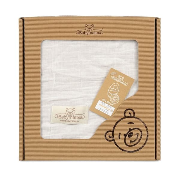 Filt Swaddle in a Box 80x120 Muslin Vit