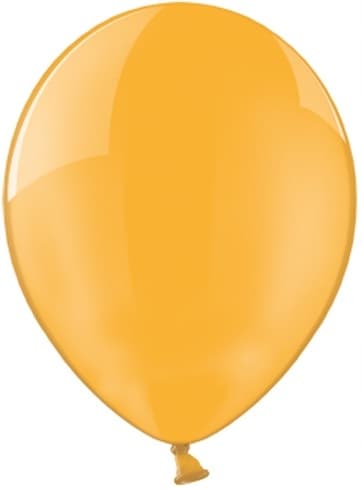 Krystalballoner 25 cm, orange, 25 stk.