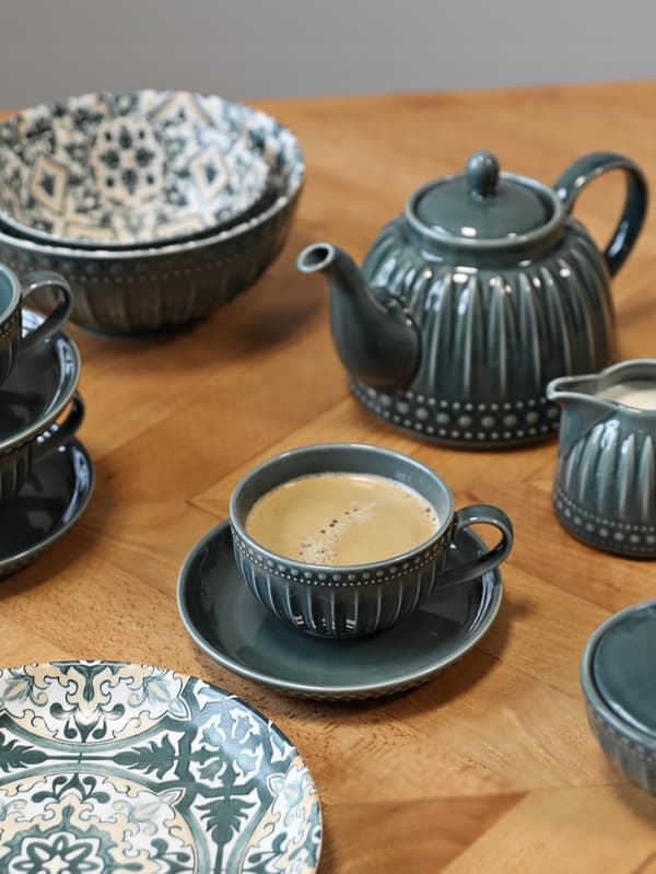 KERAMISK KANDE TIL TE OG KAFFE 1L MOSAIQUE OLIVE line