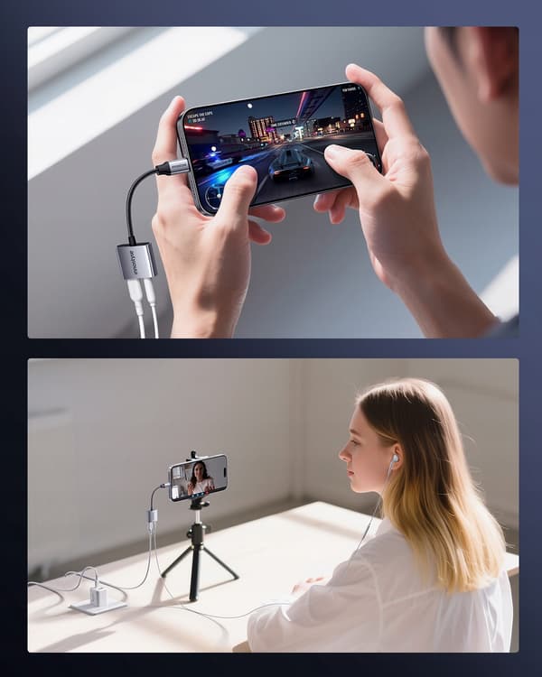INNOSTYLE USB-C MINI JACK 3.5 ADAPTER AUX-KABEL TIL SAMSUNG DAC