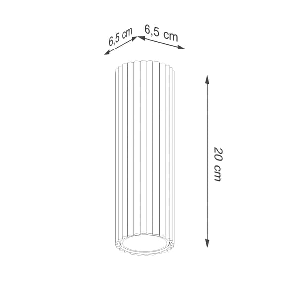 DOWNLIGHT CARBON 1 GU10 RÖD OCKA ALU SOLLUX SL.1626