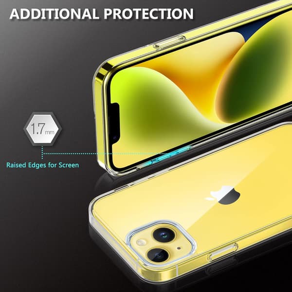 ETUI TIL APPLE IPHONE 13 2021/ IPHONE 14 KLART + GLAS