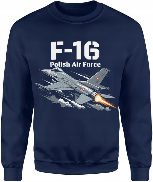 F16-tröja flyg militärflygplan herrtryck present patriotisk s