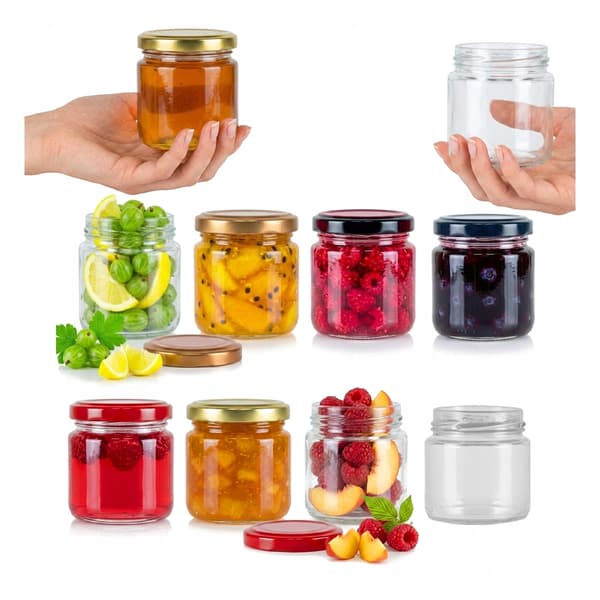 Madbeholder 100 ml honningkrukke marmelade glaskrukker til honning 10x