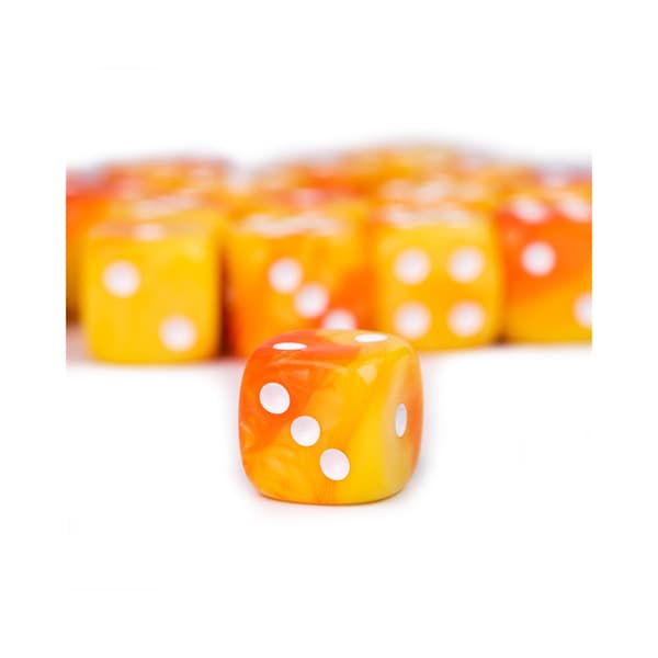 D6 1,6 cm RPG Red Plague kuusisivuinen noppa