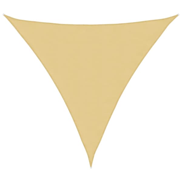 vidaXL Solskyddssegel, Sand, 4x4x4 m, 100 % polyester