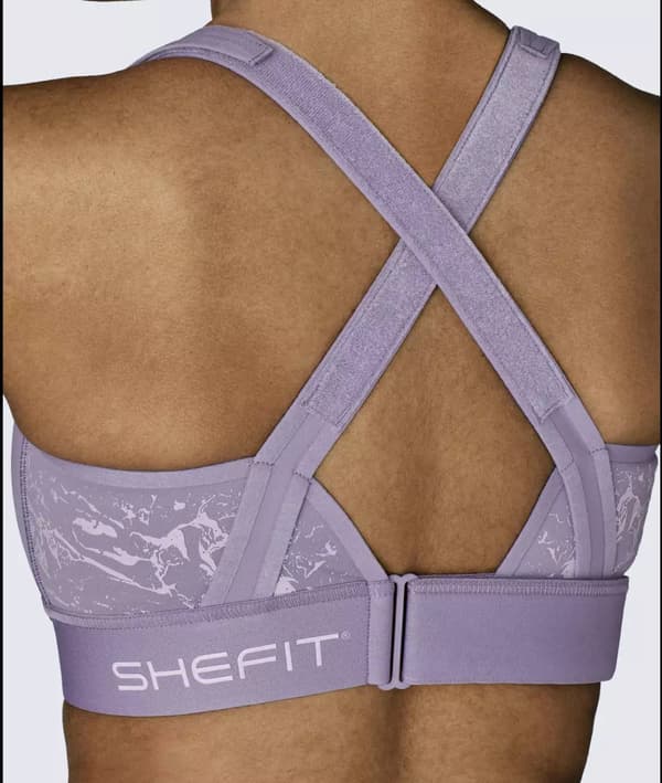 SHEFIT LILA SPORT-BH MED MEDIUM STÖD JUSTERBAR XL