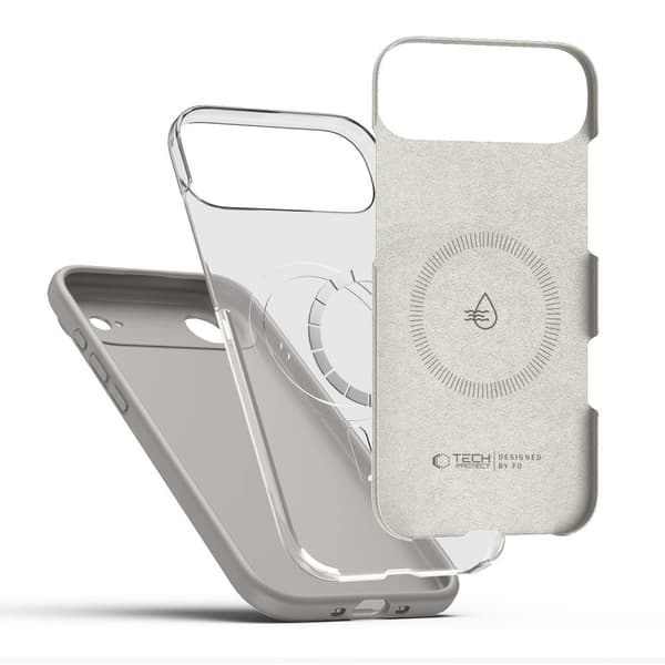 Tech-Protect Silikon MagSafe-skal till iPhone 17 Air – Grå