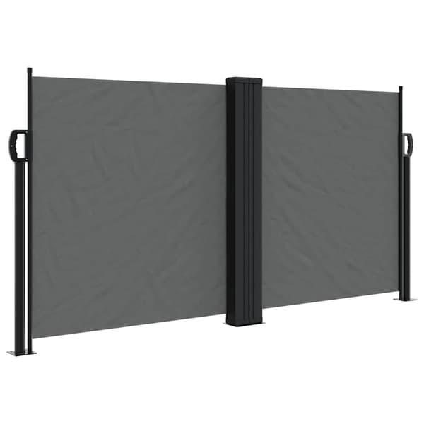 vidaXL Rullande sidomarkis antracit 120x1200 cm