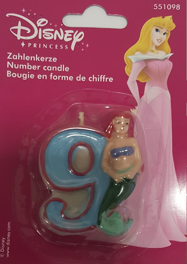 Princess Fantasy kynttilä numero 9