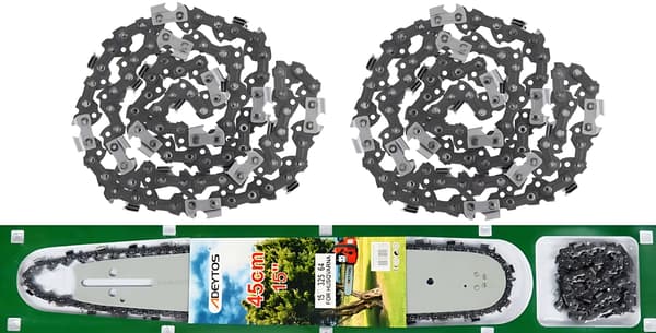 SVÆRD TIL BENSINSAV + 2x KÆDER 45cm 15'' 64 1.5 325