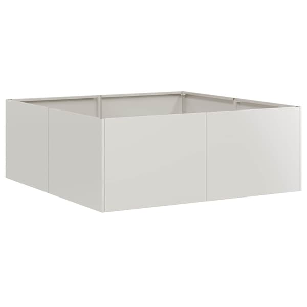 vidaXL urtepotte 80x80x30 cm rustfrit stål