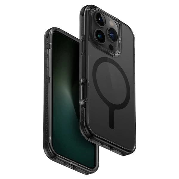 UNIQ etui Combat iPhone 16 Pro Max 6.9 Magclick Opladning sort/kulstofsort