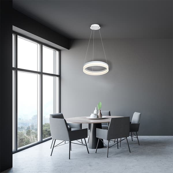 RING LED HÄNGLAMPA VIT MILAGRO ML405