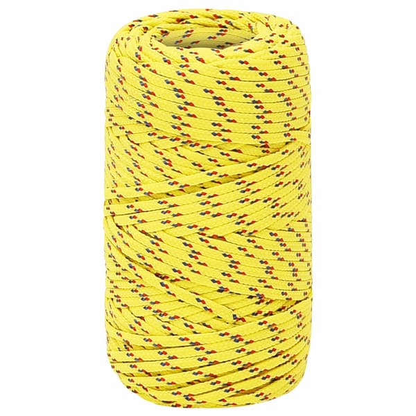 vidaXL Segelrep, Gul, 2 mm, 50 m, Polypropylen