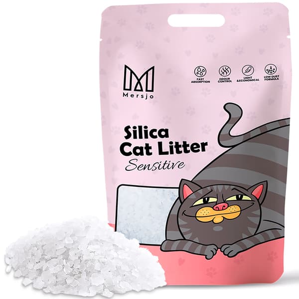 Mersjö Sensitive silikon kattgrus 3,8L