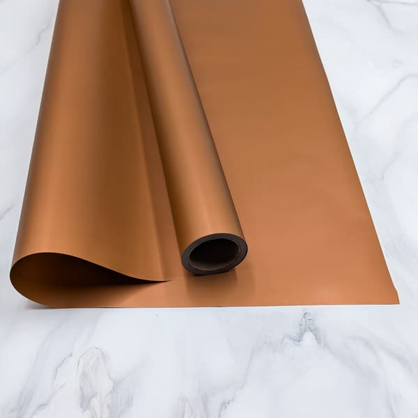 Blomfolie - "Elegant" Brun - Rulle 58cm x 10m