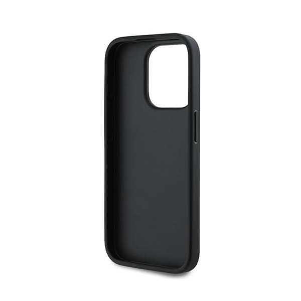 Karl Lagerfeld Diagonal Quilted Script - iPhone 15 Pro -suojakuori (musta)
