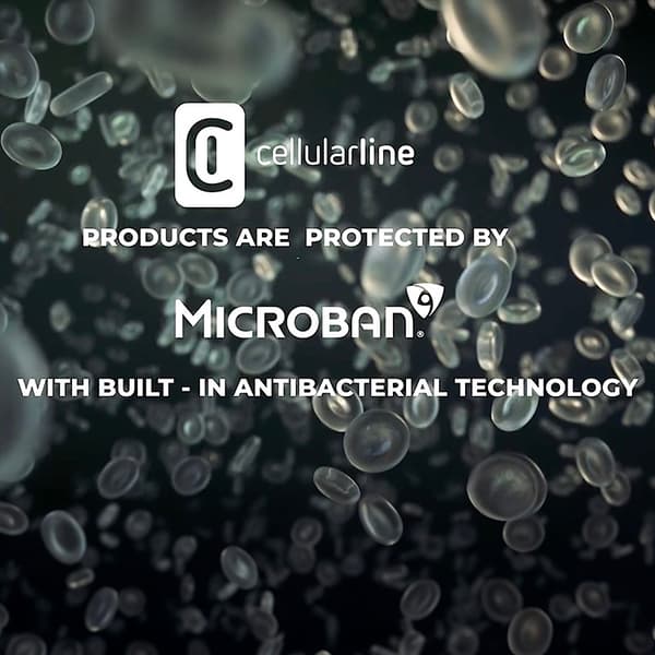 Cellularline Sensation Plus - iPhone 15 cover med MICROBAN-belægning (sort)