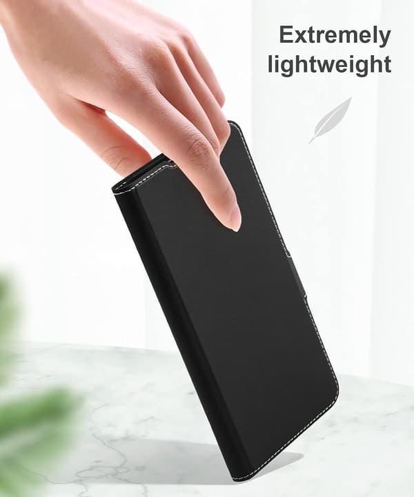 MAGNETISK FLIP-ETUIS TIL SAMSUNG GALAXY A52/A52s SORT PU-LÆDER