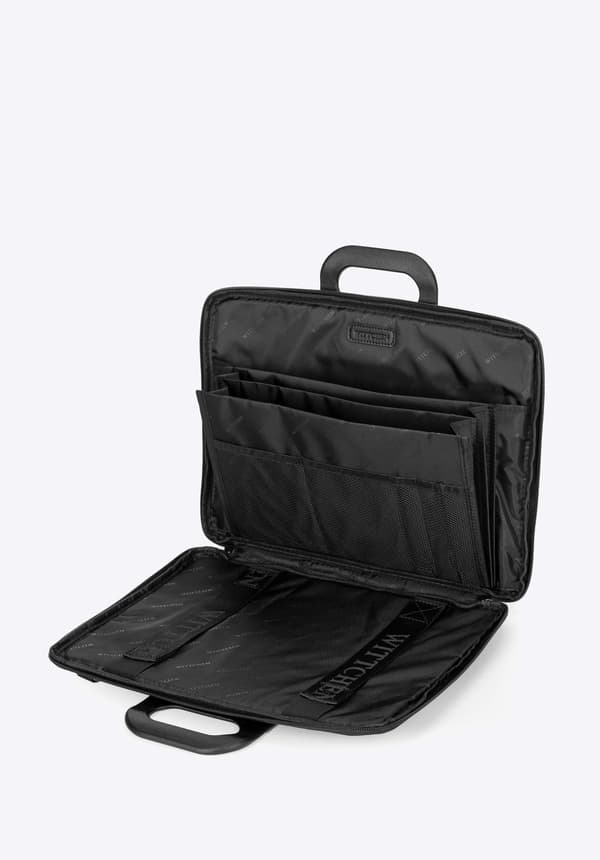 Wittchen Herre 15-tommer Laptop Taske i Sort Imitationslæder