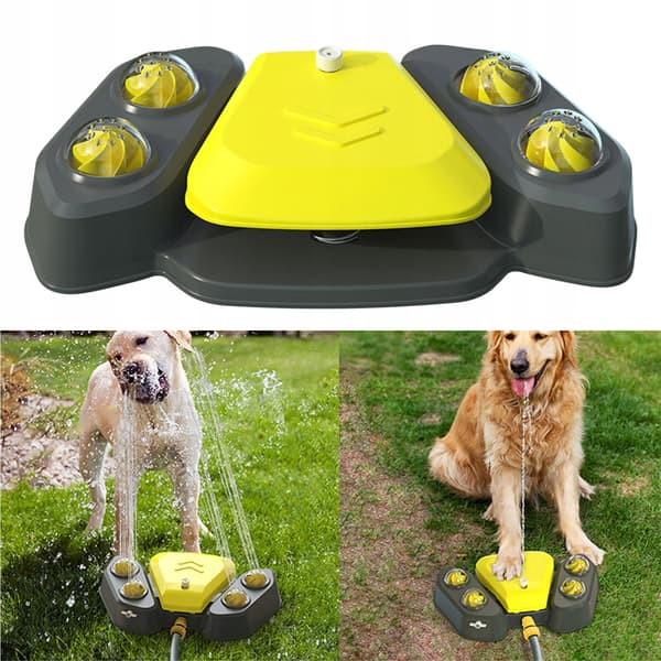 Hundfontän automatisk vattenmatare gul