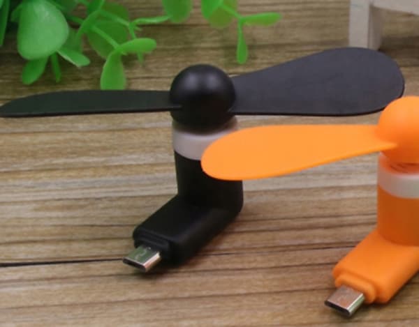 Micro USB Mini Bærbar Håndholdt Ventilator til Telefon