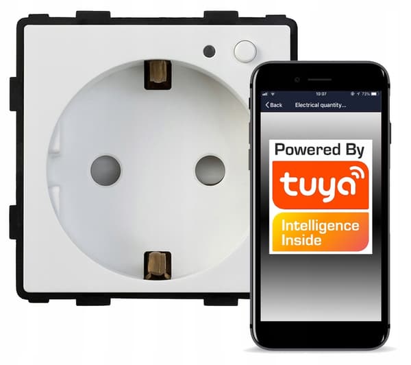 TUYA RTX SH WiFi-styrt infällt uttag