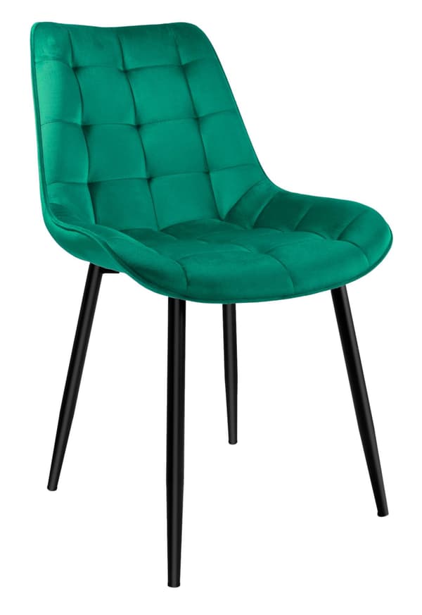 NORMAN Velvet mörkgrön sammetsstol