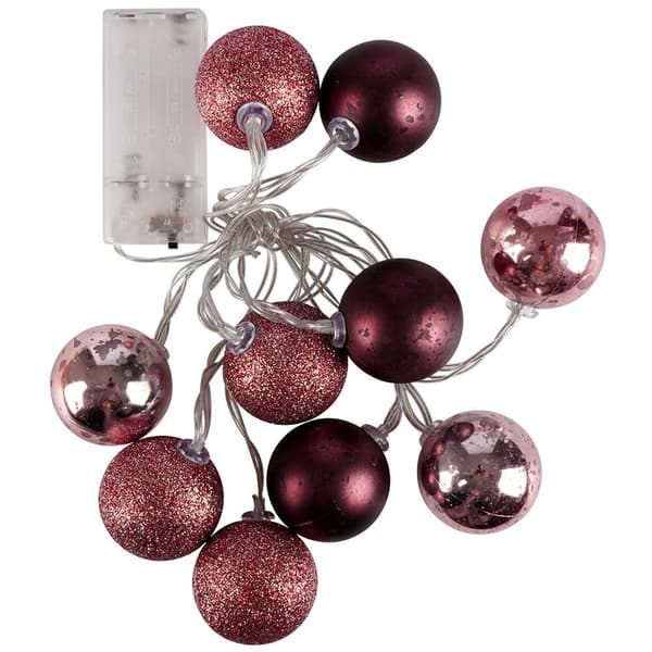 Glödande bombor 10 LED lila 4 cm
