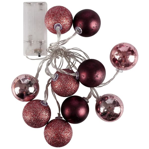 Ljuskulor 10 LED lila 4 cm