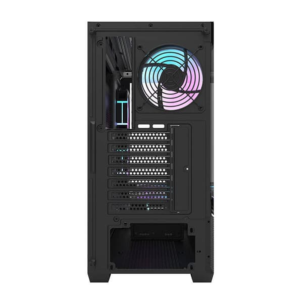 Darkflash DS900 AIR computerkabinet (sort) + 6 ARGB-blæsere